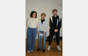 Athlète récompensée groupe benjamins/minimes