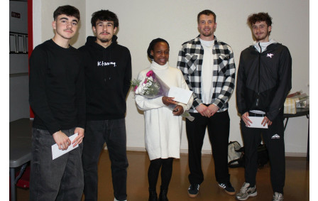 Athletes récompensés groupe demi fond